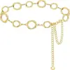Cadena para el cuerpo geométrica hueca de empalme para la cintura, cadena para el cuerpo de playa dulce y fresca para mujer, joyería transfronteriza europea y americana, anillo sexy de chica caliente