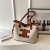 Bolso de Lona de Gran Capacidad para el Trabajo 2023 Nuevo Bolso para Mujer Casual Estilo Occidental Más Fácil de Combinar Bolso de Hombro Bolso Tote para Estudiante Universitario