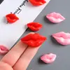 Lábios Simulados, Lábios Vermelhos, Acessórios de Resina, Grampos de Cabelo de Cola de Creme DIY Feitos à Mão, Ímãs de Geladeira, Fivelas de Sapato, Materiais para Joias, Patches