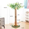 Nuevo producto transfronterizo: Árbol Trepador Grande para Gatos Naranja, Rascador para Gatos Ahorrador de Espacio, Resistente a los Arañazos, Poste Rascador para Gatos que No Suelta Pelo