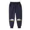 Otoño e Invierno Nuevos Pantalones de Chándal para Niños Pantalones para Niños Niños y Niñas Algodón Rizo Pantalones Largos Pantalones para Niños Europeos y Americanos