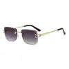 Gafas de sol de moda con montura cuadrada, Gafas de sol versátiles de moda de alta gama, Gafas de sol simples de lujo ligero para protección solar al aire libre