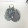 Nuevo Llavero Peine Espejo Multifuncional Transfronterizo, Colgante de Llave de Bolso Moderno y Versátil, Peine Espejo de Maquillaje Portátil