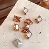 Accesorios para Uñas con Brillo Punto Maillard Fondo Puntiagudo Circonita, Estilo Otoño e Invierno, Cristal Multifacético, Pedrería Grande Forma de Huevo Paloma Dulce de Hielo