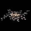 Europa e Estados Unidos pente de cabelo novo de pérola transfronteiriço enfeite de cabeça de cristal branco pente de strass pente feito à mão outlet de fábrica de pentes
