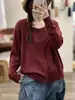 Nuevo Cardigan Chaqueta de Encaje Color Sólido Cuello Redondo Estilo Francés Moda Juvenil Casual Holgado para Mujer Otoño/Invierno 2026