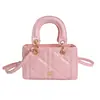 Bolso Cuadrado Pequeño de Rombo Estilo Nuevo, Bolso de Mano Exquisito y Versátil para Mujer, Bolso Tote Pequeño de Lujo Ligero de Gama Alta, Bolso de Hombro Cruzado Individual, Dropshipping