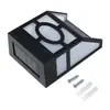 Luz de pared solar retro de 2 LED directo de fábrica luz solar de jardín luz de rejilla luz de pared solar Luz de valla