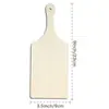 Mini Tábua de Corte de Madeira, Tábua de Madeira DIY Pintada em Formato de Tênis de Mesa, Artesanato de Decoração para Cozinha Doméstica