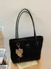 2026 nuevo bolso de hombro tipo tote de gran capacidad, alta calidad, nicho, con estampado de leopardo patchwork de textura mate