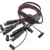 Cabo de Extensão SAE SAE Cabo de Conexão Um para Dois Refrigerador de Carro Plugue Acendedor de Cigarros Cabo de Alimentação de Carro Conector 1 para 3
