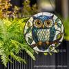 Nuevo atrapasol de Amazon, colgante de búho colorido de cristal, atrapasol, pájaro, decoración de jardín, regalo