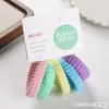 5 tarjetas liga de goma alta elástica raya sin costuras anillo para el pelo alta sensación etiqueta cabeza cuerda coleta alta cuerda para el pelo sin costuras
