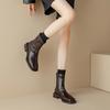 Botines Súper Cómodos para Mujer, Nuevo Estilo Otoño e Invierno 2026, Forrados de Borrego, Tacón Grueso, Elegantes y Versátiles, Botines Elásticos de Ajuste Delgado para Mujer