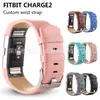 Pulsera de Cuero Genuino Correa de Reloj para fitbit charge2 Pulsera Inteligente Correa de Muñeca