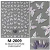 Nuevas Calcomanías para Uñas de Mariposa, Accesorios Decorativos Suaves y Portátiles, Calcomanías 3D en Relieve, Calcomanías para Uñas de Concha, Tridimensional