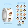 500 adesivos 14 folhas repetindo desenho animado menina pequena adesivos para diário decoração transfronteiriça adesivo de vedação para capa de celular fita adesiva atacado
