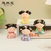 Estilo Antigo Tendência Chinesa Menina de Desenho Animado Presente Criativo Decoração de Mesa para Casa Ornamento Conjunto de Presente Vela Atmosférica Aromaterapia