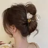 Elegante Pinza para el Cabello con Lazo Estilo Nuevo 2026 para Mujer, Cabello Semirecogido, Pinza de Garra para la Parte Posterior de la Cabeza para Cabello Fino, Sensación de Alta Gama, Pinza de Tiburón