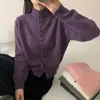 Chaqueta cárdigan de punto con cuello semialto y botones cuadrados, estilo coreano, corte ajustado, versátil, nuevo suéter top otoño e invierno 2026 para mujer