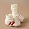 Zapatos y Calcetines para Bebé para Otoño e Invierno, Zapatos de Suela Blanda para Hombres y Mujeres, de 6 a 12 Meses, Zapatos Anticaídas, Calcetines y Cubrezapatos para Recién Nacidos