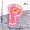 Pegatinas de tela bordada Lixin al por mayor 26 letras inglesas personalizadas parches adhesivos animales de dibujos animados accesorios para ropa
