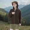 Chaqueta de Polar con Cuello Alto para Exteriores para Mujer Otoño Invierno Calidez Ollie Ropa Exterior de Polar Chaqueta Polar Polar para Senderismo Montañismo Forro