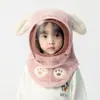 Mascarilla Facial Cortavientos de Invierno para Hombres, Mujeres y Niños, Gorro con Protección para los Oídos Integrada, Espesa Cortavientos, Doble Capa de Calidez para Bebés, Gorro Infantil