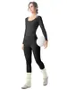 Roupa de Treino Profissional de Pilates Yoga para Mulheres, Manga Longa Transparente Proteção Solar Secagem Rápida Alta Elasticidade Respirável Top para Academia Corrida