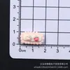 Mini Pastel Rectangular de Fresa Accesorios de Resina Pegamento de Crema Uñas de Manicura DIY Extensión Funda de Teléfono Llavero Lote
