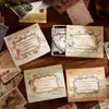 Pegatinas en Caja Zaomao Cosas Viejas Colección del Tiempo Diario Retro Material para Manualidades Pegatinas Decorativas 40 Hojas por Paquete 4 Estilos a Elegir