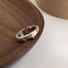 Anillo Estrella de Diseño de Nicho de Arroz Pequeño para Mujer, Moda, Temperamento, Personalidad, Combinable, Sensación de Lujo, Ajustable, Anillo de Dedo para Adelgazar