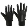 Luvas quentes masculinas para atividades ao ar livre de inverno à prova d'água com veludo extra à prova de vento para ciclismo antiderrapantes com tela sensível ao toque luvas acolchoadas com veludo extra atacado