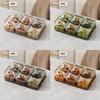Plato de Fruta Seca de Jaula de Lujo Ligero con Tapa Caja de Dulces para Sala de Estar Doméstica Ins Alto Valor de Belleza Plato de Nueces Plato de Fruta Plato con Bandeja