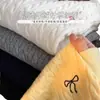 Top Base de Punto Amarillo Cuello Redondo para Mujer, Ropa Interior, Nuevo Estilo Otoño e Invierno, Top Holgado Tipo Suéter