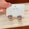 Pendientes de Aro Pequeños con Textura Metálica de Moda Dongdaemun para Mujer, Sencillos y Elegantes, Modernos y Únicos, Populares en Redes Sociales, Pendientes a Juego