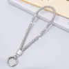 Lujo Ligero Creativo Nuevo Sentido de Alta Gama Llavero Colgante Incrustado de Diamantes Cadena para Equipaje Decoración Colgante Correa para Teléfono Móvil Cadena Antiperdida