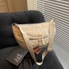 Bolsa tipo Dumpling para Deportes y Ocio y Viajes Cortos 2026 Nuevo Estilo Coreano Moda Tendencia Bolso de Lona Bolso de Hombro Único para Mujer