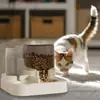 Plato comedero para perro y gato Strike, Dispensador de agua con reciclaje automático, Accesorio universal para productos de alimentación para mascotas