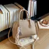 Bolsa retrô estilo coreano com formato de concha para mulheres, nova coleção 2026, bolsa tote casual com tema de boliche, bolsa de ombro e bolsa transversal versátil