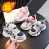 Zapatillas de malla para niños, zapatos de algodón transpirables, zapatillas deportivas para niños y niñas con velcro, zapatos de papá antideslizantes