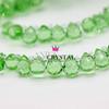 Agujero Horizontal Cristal de Fresa Cristal Facetado Cuentas Sueltas Bombilla de Luz Perlas Destellantes Accesorios para Joyería Hecha a Mano DIY Decoración Colgante para Coche