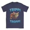 Meme Italiano Brainrot Ropa Trippi Troppi Camiseta Unisex Algodón