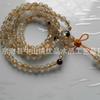 Cristal Natural Cristal de Cabelo Contas de Cristal Titânio Cristal Cristal + Granada Pulseira de 108 Contas Sorte e Riqueza