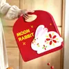 Bolsa de Regalo Portátil para Pastelitos de la Mitad del Otoño 2026, Bolsa de Fieltro para Souvenir, Caja de Empaque para Regalo de Pastelitos de Luna y Yema de Huevo