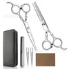 Tijeras de peluquería, Tijeras de peluquería para el hogar todo en uno de acero inoxidable, Tijeras de dientes planos, Para adelgazar el cabello, Herramientas de peluquería, Tijeras