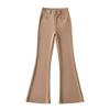 Spice Girl Elegante Trompeta de Alta Elasticidad Casual para Mujer 2025 Primavera y Verano Nuevo Pantalón Acampanado Adelgazante de Cintura Alta Ajustado