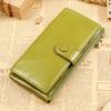 Cartera de Mujer Larga de Cuero Genuino Cartera Delgada Cartera de Cuero Suave Clutch Bolso Pequeño de Mujer 2024 Nueva Moda Bolso de Mujer