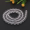 Joyería Shuiyunge, cuentas redondas de cristal natural, cristal blanco, pulsera de cristal de fresa, cuentas sueltas, accesorios de joyería DIY, cuentas al por mayor