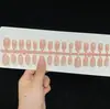 Espelho Mágico Rosa Nude Estilo Coreano Transfronteiriço Espelho Curto em Formato de Gota Adesivos para Unhas Postiças Pontas Curtas para Unhas Olho de Gato